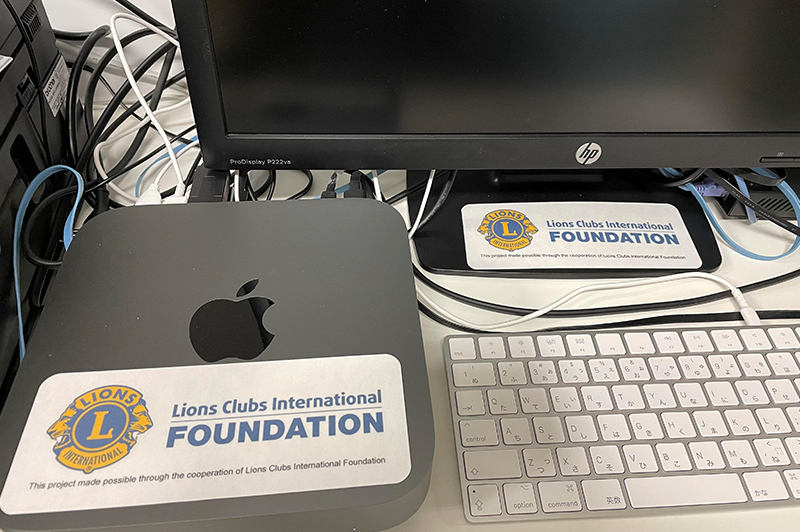 ライオンズクラブ国際協会334-A地区から ゲノム診断用のパソコンを寄贈していただきました